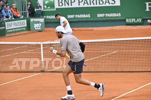 Tennis : Rolex Monte Carlo Masters 2025 - ATP, Tennis Herren - 07 04 2025 Tennis : Rolex Monte Carlo Masters 2025 - Atp - Matteo Berrettini Monaco  Copyright: xChryslenexCaillaudx