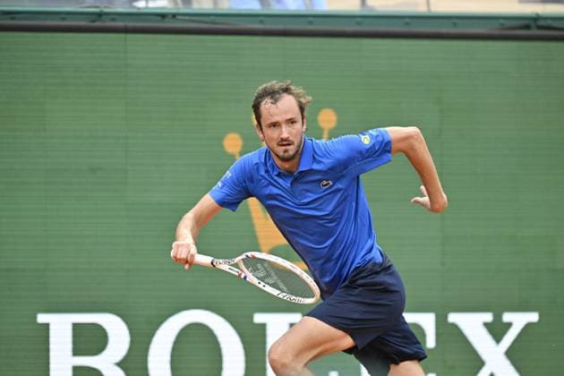 Tennis : Rolex Monte Carlo Masters 2025 - ATP, Tennis Herren - 07 04 2025 Tennis : Rolex Monte Carlo Masters 2025 - Atp - Daniil Medvedev Monaco  Copyright: xChryslenexCaillaudx