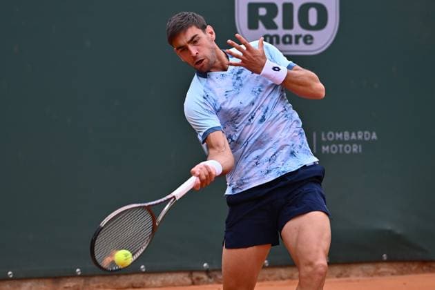 Atkinson Monza Open 2025 Enrico dalla Valle of Italy participates in the ATP, Tennis Herren Challenger Atkinson Monza Open 2025 at Villa Reale Tennis in Monza, Italy, on April 8, 2023. Monza Italy  Copyright: xMichelexMaravigliax originalFilename:maraviglia-tennisat250408_np2J7.jpg