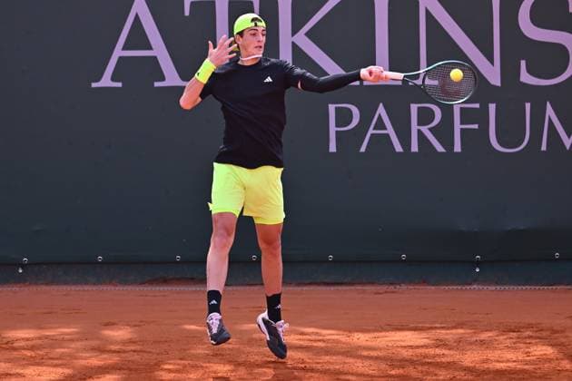 Atkinson Monza Open 2025 Jacopo Vasami of Italy participates in the ATP, Tennis Herren Challenger Atkinson Monza Open 2025 at Villa Reale Tennis in Monza, Italy, on April 8, 2023. Monza Italy  Copyright: xMichelexMaravigliax originalFilename:maraviglia-tennisat250408_npHEP.jpg