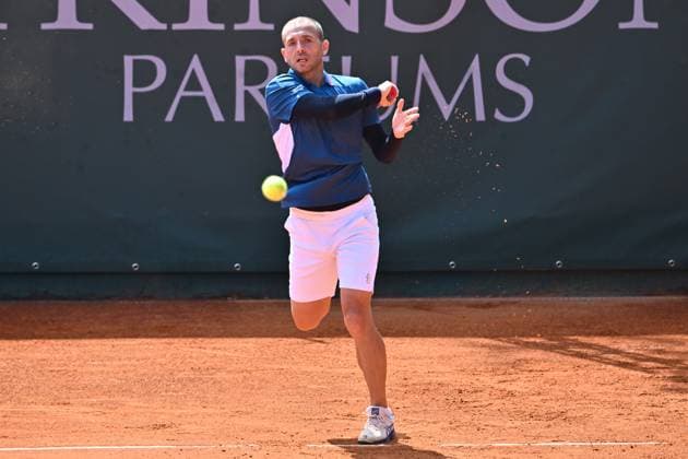 Atkinson Monza Open 2025 Daniel Evans of Great Britain participates in the ATP, Tennis Herren Challenger Atkinson Monza Open 2025 at Villa Reale Tennis in Monza, Italy, on April 8, 2023. Monza Italy  Copyright: xMichelexMaravigliax originalFilename:maraviglia-tennisat250408_npLeP.jpg