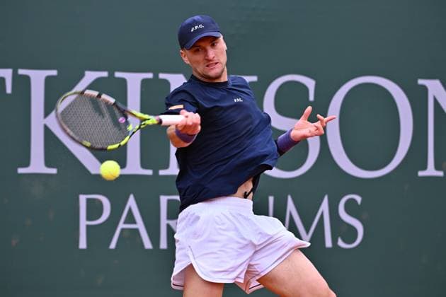 Atkinson Monza Open 2025 Raphael Collignon of Belgium participates in the ATP, Tennis Herren Challenger Atkinson Monza Open 2025 at Villa Reale Tennis in Monza, Italy, on April 8, 2023. Monza Italy  Copyright: xMichelexMaravigliax originalFilename:maraviglia-tennisat250408_npWvQ.jpg