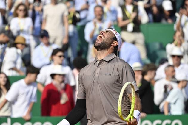 Tennis : Rolex Monte Carlo Masters 2025 - ATP, Tennis Herren - 08 04 2025 Tennis : Rolex Monte Carlo Masters 2025 - Atp - Alexandre Müller Monaco  Copyright: xChryslenexCaillaudx