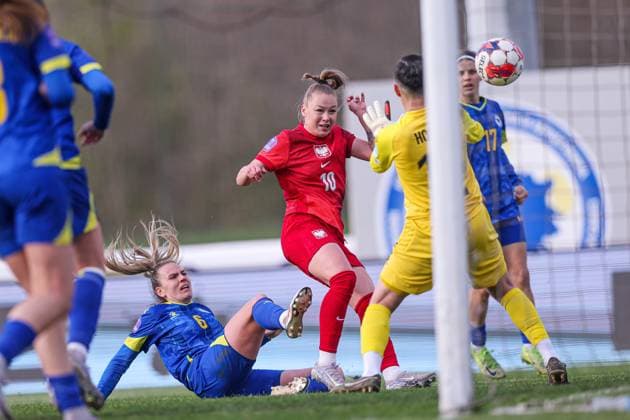 Fußball, Frauen, Nations League, Bosnien-Herzegowina - Polen 08.04.2025 ZENICA, BOSNIA I HERZEGOWINA PILKA NOZNA KOBIET ( WOMEN S FOOTBALL) LIGA NARODOW UEFA KOBIET ( NATION S WOMENS UEFA LEAGUE 2025 ) MECZ BOSNIA I HERZEGOWINA - POLSKA ( BOSNA AND HERZEGOVINA - POLAND ) NZ WERONIKA ZAWISTOWSKA RADOSC BRAMKA GOL FOTO LUKASZ GROCHALA CYFRASPORT NEWSPIX.PL --- Newspix.pl  20250408CSLG0202