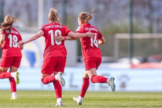 Fußball, Frauen, Nations League, Bosnien-Herzegowina - Polen 08.04.2025 ZENICA, BOSNIA I HERZEGOWINA PILKA NOZNA KOBIET ( WOMEN S FOOTBALL) LIGA NARODOW UEFA KOBIET ( NATION S WOMENS UEFA LEAGUE 2025 ) MECZ BOSNIA I HERZEGOWINA - POLSKA ( BOSNA AND HERZEGOVINA - POLAND ) NZ WERONIKA ZAWISTOWSKA EADOSC GOL FOTO LUKASZ GROCHALA CYFRASPORT NEWSPIX.PL --- Newspix.pl  20250408CSLG0300