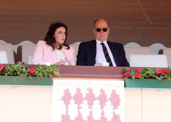 Rolex Monte-Carlo Masters PHOTOPQR NICE MATIN Dylan Meiffret ; Monaco ; 08 04 2025 ; 1ers tours du Rolex Monte-Carlo Masters. ICI : le Prince Albert II et Melanie Antoinette de Massy Rolex Monte-Carlo Masters at Monte-Carlo Country Club on April 8, 2025 Monaco France  Copyright: xPHOTOPQR NICExMATIN MAXPPPxDylanxMeiffretx 20250408NIM9915 20250408NIM9915