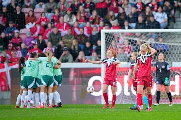 UEFA Women s Nations League: Denmark - Italy Italy s players celebrate the second goal scored by Lucia Di Guglielmo during the UEFA Women s Nations League match between Denmark and Italy at MCH Arena in Herning on Tuesday, April 8, 2025. (Photo: Bo Amstrup Scanpix 2025) , Herning Denmark Copyright: BoxAmstrupx spdk20250408-193911-L