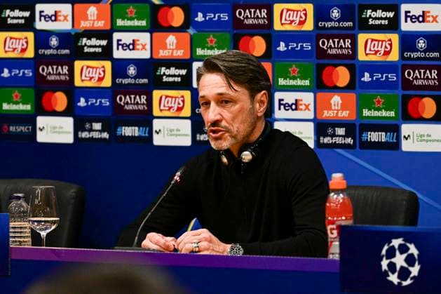 Cheftrainer Niko Kovac (Borussia Dortmund), Pressekonferenz vor FC Barcelona, Barca vs. Borussia Dortmund, Fussball, Champions League, Achtelfinale, 08.04.2025 Barcelona Katalonien Spanien