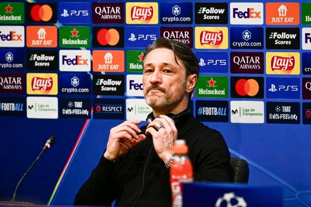 Cheftrainer Niko Kovac (Borussia Dortmund), Pressekonferenz vor FC Barcelona, Barca vs. Borussia Dortmund, Fussball, Champions League, Achtelfinale, 08.04.2025 Barcelona Katalonien Spanien