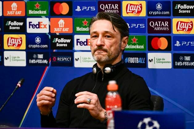 Cheftrainer Niko Kovac (Borussia Dortmund), Pressekonferenz vor FC Barcelona, Barca vs. Borussia Dortmund, Fussball, Champions League, Achtelfinale, 08.04.2025 Barcelona Katalonien Spanien