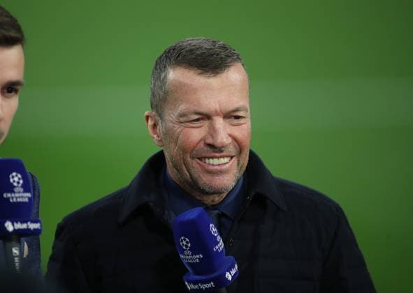 Fussball, Herren, Champions League, Saison 2024 2025, FC Bayern München - Inter Mailand, Viertelfinale Hinspiel,Allianz Arena Lothar Matthäus, ehemalgier Fussballer, und TV Experte, Kopf, Portrait, lächeln
