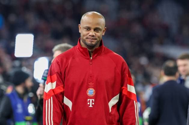 Chef-Trainer Vincent Kompany (FC Bayern Muenchen), FC Bayern Muenchen vs. Inter Mailand, Fussball, Champions League, Viertelfinale, Hinspiel, 08.04.2025 Muenchen Bayern Deutschland