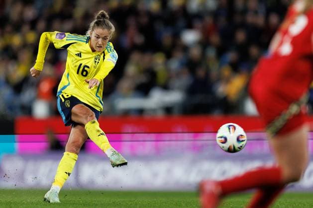 250408 Filippa Angeldahl of Sweden during the UEFA Women s Nations League football match between Sweden and Wales on April 8, 2025 in Gothenburg. Photo: Michael Erichsen BILDBYRAN COP 89 MI0812 fotboll football soccer fotball nations league uefa womens nations league sverige sweden wales dam bbeng Copyright: MICHAELxERICHSEN BB250408MI051