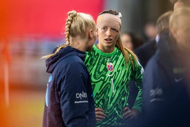 Nasjonsligaen i fotball 2025 Norway France Oslo 20250408 Norways goalkeeper Cecilie Fiskerstrand after the national football league match between Norway and France at Ullevaal Stadium Photo Annika Byrde NTB Oslo Norway EDITORIAL USE ONLY RESTRICTED USE FOR BETTING COMPANIES  Copyright: xAnnikaxByrdex
