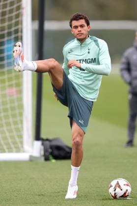 Tottenham Hotspur Training 09 April 2025, Enfield - Tottenham Hotspur Training - Brennan Johnson of Tottenham Hotspur - Photo: Charlotte Wilson Offside. Enfield UK Copyright: xCharlottexWilsonx xOffsidexOffside