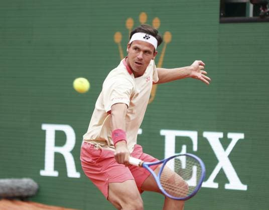 Sport Bilder des Tages Rolex Monte-Carlo Masters PHOTOPQR NICE MATIN Dylan Meiffret ; Monaco ; 09 04 2025 ; Rolex Monte-Carlo Masters. ICI : Daniel Altmaier lors de son match contre Richard Gasquet Monaco France  Copyright: xPHOTOPQR NICExMATIN MAXPPPxDylanxMeiffretx 20250409NIM1246 20250409NIM1246