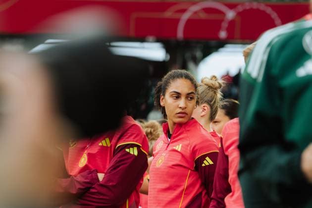 08.04.25, Frauen, Fussball, UEFA Womens Nations League, 4. Spieltag, Gruppenphase, Saison 2025, Deutschland - Schottland Cora Zicai 14 (Deutschland) Wolfsburg Volkswagen Arena Niedersachsen Deutschland