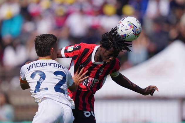 Victor Eletu ( Ac Milan ) during the Primavera Italy Cup final soccer match between Milan and Cagliari at Arena Civica Gianni Brera in Milan , North Italy - Wednesday April 09 , 2025 . - Soccer .  Copyright: xSpada LaPressex