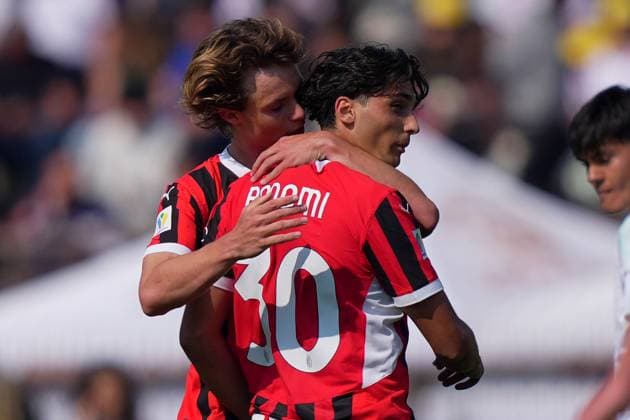 AC Milan s Mattia Liberali during the Primavera Italy Cup final soccer match between Milan and Cagliari at Arena Civica Gianni Brera in Milan , North Italy - Wednesday April 09 , 2025 . - Soccer .  Copyright: xSpada LaPressex