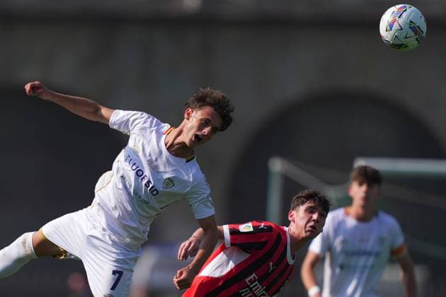 Cagliari s Diego Marcolini during the Primavera Italy Cup final soccer match between Milan and Cagliari at Arena Civica Gianni Brera in Milan , North Italy - Wednesday April 09 , 2025 . - Soccer .  Copyright: xSpada LaPressex