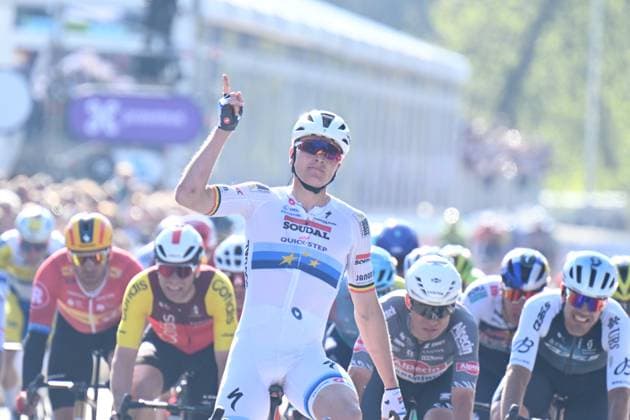 09-04-2025 Scheldeprijs; 2025, Soudal - Quick Step; Merlier, Tim; Schoten; 
