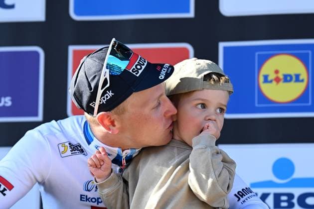 09-04-2025 Scheldeprijs; 2025, Soudal - Quick Step; Merlier, Tim; Figlio Merlier, Tim; Schoten; 