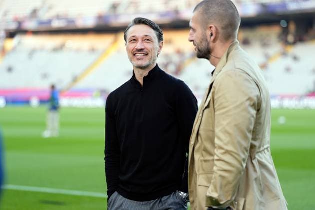09.04.2025, xslx, Fussball UEFA Champions League, FC Barcelona, Barca - Borussia Dortmund v.l. Trainer Nico Kovac (Borussia Dortmund) (UEFA REGULATIONS PROHIBIT ANY USE OF PHOTOGRAPHS as IMAGE SEQUENCES and or QUASI-VIDEO) Barcelona