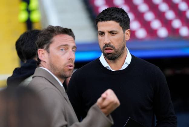 09.04.2025, xslx, Fussball UEFA Champions League, FC Barcelona, Barca - Borussia Dortmund v.l. Sami Khedira (UEFA REGULATIONS PROHIBIT ANY USE OF PHOTOGRAPHS as IMAGE SEQUENCES and or QUASI-VIDEO) Barcelona