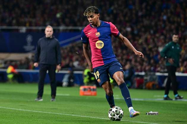 Lamine Yamal 19 FC Barcelona, Barca , FC Barcelona vs. Borussia Dortmund, Fussball, Champions League, Viertelfinale, 09.04.2025 Barcelona Katalonien Spanien