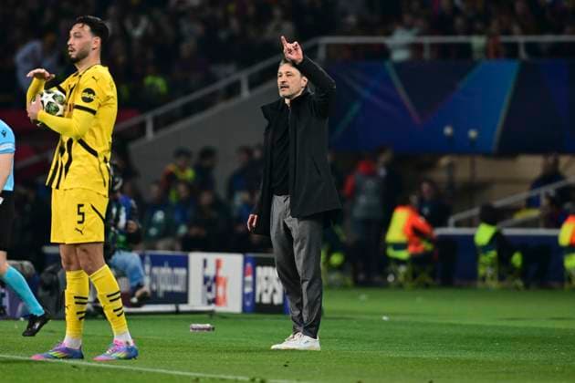 Cheftrainer Niko Kovac (Borussia Dortmund), FC Barcelona, Barca vs. Borussia Dortmund, Fussball, Champions League, Viertelfinale, 09.04.2025 Barcelona Katalonien Spanien