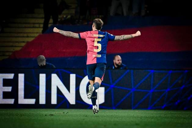 Inigo Martinez 5 FC Barcelona, Barca , FC Barcelona vs. Borussia Dortmund, Fussball, Champions League, Viertelfinale, 09.04.2025 Barcelona Katalonien Spanien