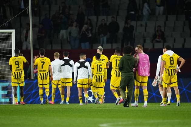 Sport Bilder des Tages Barcelona, Spain, Season 2024 2025, UEFA Champions League, Quarter-Finals, first leg, FC Barcelona, Barca v Borussia Dortmund, Lluis Companys Stadium, 9 April 2025 Copyright: xBaguxBlancox xPressinphotox