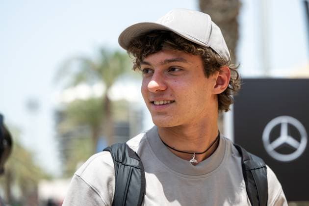 Andrea Kimi Antonelli (Mercedes-AMG Petronas F1 Team, 12), BAH, Formel 1 Weltmeisterschaft, Gulf Air Grand Prix von Bahrain, Bahrain International Circuit, Media Day, Saison 2025, 10.04.2025 BAH, Formel 1 Weltmeisterschaft, Gulf Air Grand Prix von Bahrain, Bahrain International Circuit, Media Day, Saison 2025, 10.04.2025 Sakhir Copyright: xEibner-Pressefoto Memmlerx EP_MMR