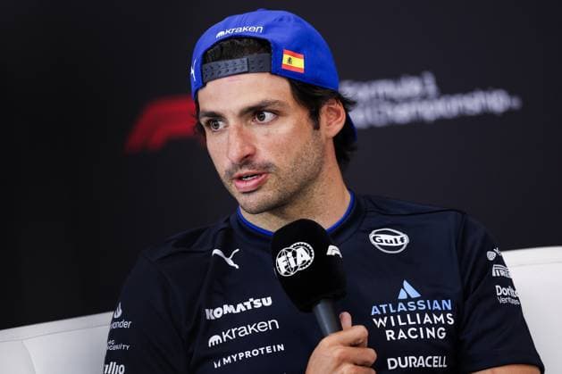 F1 - BAHRAIN GRAND PRIX 2025 SAINZ Carlos (spa), Williams Racing FW47, portrait press conference, PK, Pressekonferenz during the Formula 1 Gulf Bahrain Grand Prix 2025, 4th round of the 2025 FIA Formula One World Championship, WM, Weltmeisterschaft from April 11 to 13, 2025 on the Bahrain International Circuit, in Sakhir, Bahrain - SakhirBahrain Copyright: xEricxAlonsox