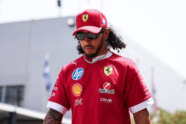 F1 - BAHRAIN GRAND PRIX 2025 HAMILTON Lewis (gbr), Scuderia Ferrari SF-25, portrait during the Formula 1 Gulf Bahrain Grand Prix 2025, 4th round of the 2025 FIA Formula One World Championship, WM, Weltmeisterschaft from April 11 to 13, 2025 on the Bahrain International Circuit, in Sakhir, Bahrain - SakhirBahrain  Copyright: xEricxAlonsox