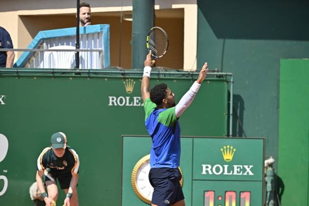 Tennis : Rolex Monte Carlo Masters 2025 - ATP, Tennis Herren - 10 04 2025 Tennis : Rolex Monte Carlo Masters 2025 - Atp - Arthur Fils Monaco  Copyright: xChryslenexCaillaudx