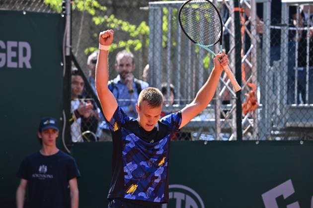 ATP, Tennis Herren Atkinsons Monza Open 2025 Vitaliy Sachko of Ukraine participates in the ATP Challenger Atkinsons Monza Open 2025 at Villa Reale Tennis in Monza, Italy, on April 10, 2023. Monza Italy  Copyright: xMichelexMaravigliax originalFilename:maraviglia-tennisat250410_np6T7.jpg