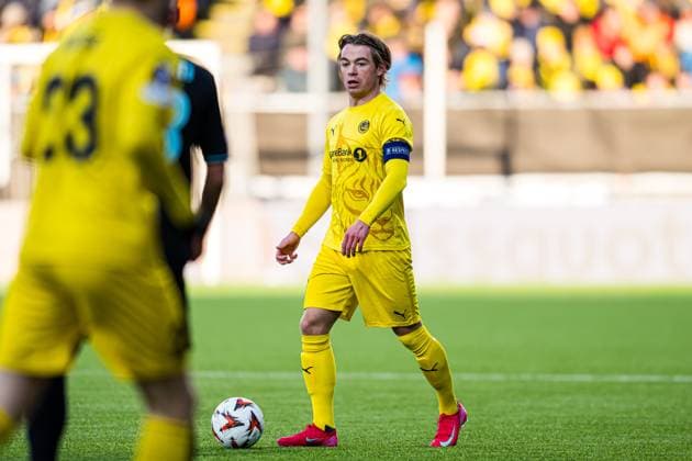250410 Patrick Berg of Bodo Glimt during the UEFA Europa League quarter-final football match between Bodo Glimt and Lazio on April 10, 2025 in Bodo. Photo: Marius Simensen BILDBYRAN COP 238 bbeng bodo bodo glimt football fotball fotboll kvartfinale lazio quarter-final soccer uefa europa league Copyright: MARIUSxSIMENSEN BB250410BB569