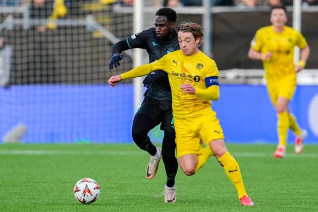 UEFA Europa League 24 25, quarterfinal, 1 match, Bodo Glimt Lazio Bodo 20250410 Bodo Glimts Patrick Berg during the first UEFA Europa League quarterfinal football match between Bodo Glimt and Lazio at Aspmyra Stadium in Bodo Photo Lise Aserud NTB Bodo Norge EDITORIAL USE ONLY RESTRICTED USE FOR BETTING COMPANIES  Copyright: xLisexAserudx xNTBx