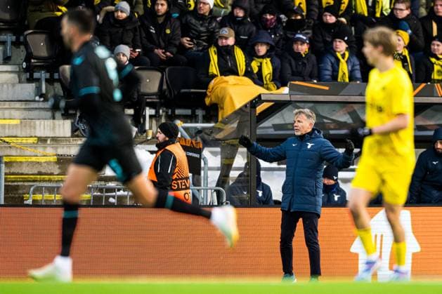 250410 Marco Baroni, head coach of Lazio, during the UEFA Europa League quarter-final football match between Bodo Glimt and Lazio on April 10, 2025 in Bodo. Photo: Marius Simensen BILDBYRAN COP 238 bbeng bodo bodo glimt football fotball fotboll kvartfinale lazio quarter-final soccer uefa europa league Copyright: MARIUSxSIMENSEN BB250410BB743