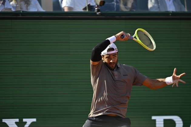 Tennis : Rolex Monte Carlo Masters 2025 - ATP, Tennis Herren - 10 04 2025 Tennis : Rolex Monte Carlo Masters 2025 - Atp - Matteo Berrettini Monaco  Copyright: xChryslenexCaillaudx