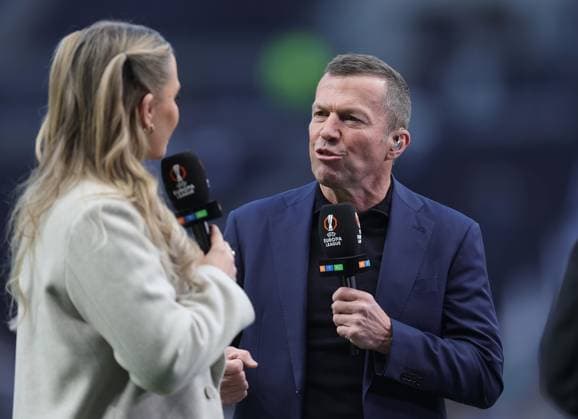 - Tottenham Hotspur v Eintracht Frankfurt, UEFA Europa League, Quarter Final, 1st Leg, Tottenham Hotspur Stadium, London, UK - 10th April 2025. (C) Daniel Weir Crystal Pix RTL TV presenter Lothar Matthaus. - Tottenham Hotspur v Eintracht Frankfurt, UEFA Europa League, Quarter Final, 1st Leg, Tottenham Hotspur Stadium, London, UK - 10th April 2025. (C) Daniel Weir Crystal Pix London Tottenham Hotspur Stadium UK Copyright: xDanxWeirx CP_Tottenham_Frankfurt_08