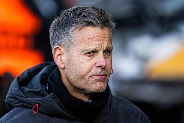 250410 Kjetil Knutsen, head coach of Bodo Glimt, ahead of the UEFA Europa League quarter-final football match between Bodo Glimt and Lazio on April 10, 2025 in Bodo. Photo: Marius Simensen BILDBYRAN COP 238 bbeng bodo bodo glimt football fotball fotboll kvartfinale lazio quarter-final soccer uefa europa league Copyright: MARIUSxSIMENSEN BB250410ZG018