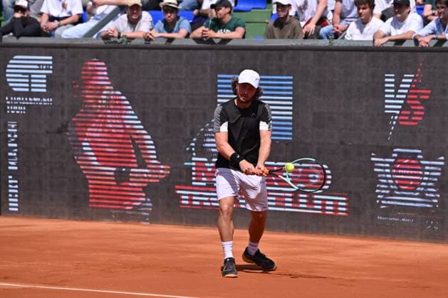 April 10, 2025, Madrid, Madrid, Spain: MARCO TRUNGELLITI (ARG) playing the round of 8 match of the Grand Prix by Mercedes-Benz Open Comunidad de Madrid, at the Club de Campo Villa de Madrid on April 9, 2025. Madrid Spain - ZUMAc312 20250410_zsp_c312_031 Copyright: xOscarxManuelxSanchezx