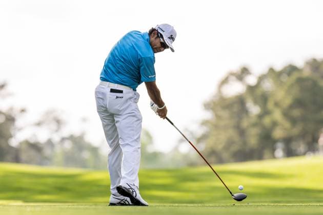 250410 Hideki Matsuyama of Japan during the first round of the 2025 Masters Golf Tournament on April 10, 2025 in Augusta. Photo: Petter Arvidson BILDBYRAN kod PA PA1007 bbeng golf masters the masters augusta us masters Copyright: PETTERxARVIDSON BB250410PA222