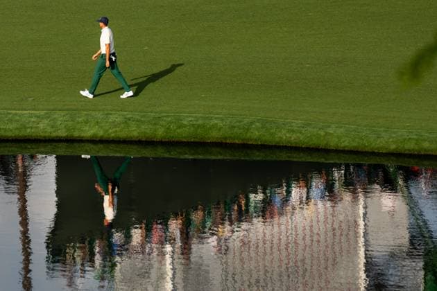 250410 Ludvig Aberg of Sweden during the first round of the 2025 Masters Golf Tournament on April 10, 2025 in Augusta. Photo: Petter Arvidson BILDBYRAN kod PA PA1007 bbeng golf masters the masters augusta us masters sverige Copyright: PETTERxARVIDSON BB250410PA226