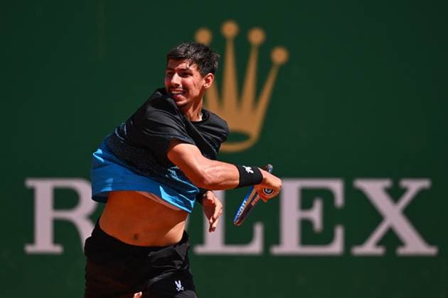 Monaco Rolex Masters - Monte Carlo Alexei Popyrin (AUS) during his third round at the Monaco Tennis Rolex Masters in Monte Carlo, on April, 10, 2025. Photo by Corinne Dubreuil ABACAPRESS.COM Monaco Monaco  Copyright: xDubreuilxCorinne ABACAx