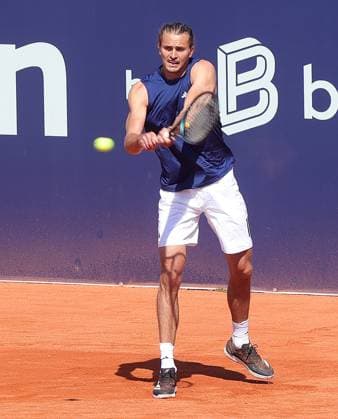 11.04.2025, BMW Open, MTTC Iphitos Praesentation, Muenchen, Tennis, im Bild: Alexander Zverev trainiert