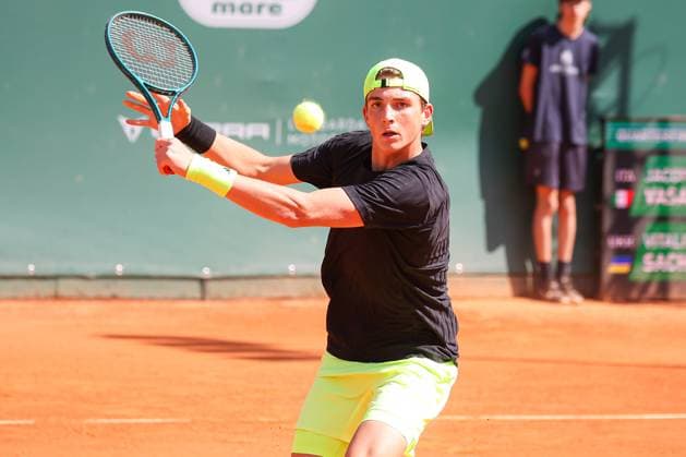 Jacopo Vasami during 2025 Monza ATP, Tennis Herren Challenger, International Tennis match in Monza, Italy, April 11 2025  Copyright: xRobertaxCorradin IPAxSportx xipa-agency.netx xx IPA_56371993 IPA_Agency_IPA56371993