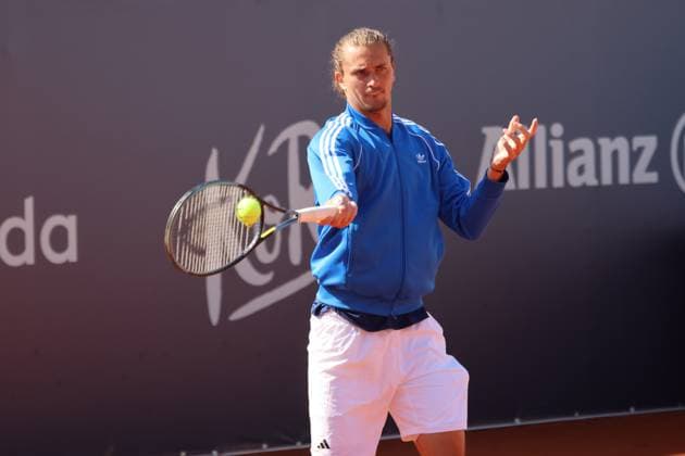 Alexander Zverev (DEU) beim Training, am Ball, Tennis BMW Open by Bitpanda ATP, Tennis Herren 500 München 11.04.2025 FOTO: Mladen Lackovic LakoPress